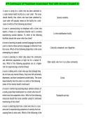 ATI Continuum of Treatment Assessment Test with Answers Graded A&plus;