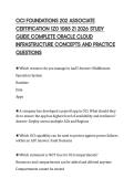 OCI FOUNDATIONS 202 ASSOCIATE  CERTIFICATION 1Z0 1085 21 2026 STUDY  GUIDE COMPLETE ORACLE CLOUD  INFRASTRUCTURE CONCEPTS AND PRACTICE  QUESTIONS 