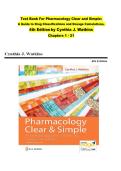 Test Bank for Pharmacology Clear and Simple&comma; 4th Edition by Watkins &lpar;All Chapters 1-21&rpar; 2026&sol;2027
