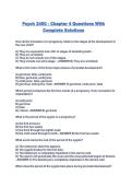Psych 2450 - Chapter 4 Questions With Complete Solutions