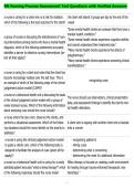 RN Nursing Process Assessment Test Questions with Verified Answers