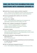 OMIS 338 PRACTICE EXAMINATION 2026 QUESTIONS WITH ANSWERS GRADED A&plus;