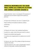 OPENSTAX MICROBIOLOGY TEST BANK  FINAL PAPER 2026 COMPLETE SOLUTIONS  AND CORRECT ANSWERS GRADED A&plus;