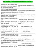 CNA Practice Test Questions with Answers Graded A&plus;