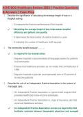 ACHE BOG Healthcare Review 2026 &vert; Practice Questions  & Answers &vert; Exam Prep