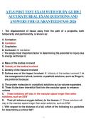 ATLS&lowbar;POST&lowbar;TEST&lowbar;EXAM&lowbar;WITH&lowbar;STUDY&lowbar;GUIDE&lowbar;ACCURATE&lowbar;REAL&lowbar;EXAM&lowbar;QUESTIONS