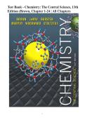 Test Bank - Chemistry&colon; The Central Science&comma; 13th Edition &lpar;Brown&comma; Chapter 1-24 &vert; All Chapters