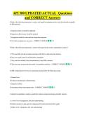 api 580  Bundled Exam Questions WITH  CORRECT Answers