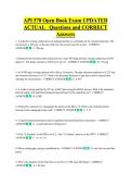 api 570   Bundled Exam Questions WITH  CORRECT Answers