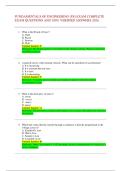 FUNDAMENTALS OF ENGINEERING &lpar;FE&rpar; EXAM COMPLETE EXAM QUESTIONS AND 100&percnt; VERIFIED ANSWERS 2026&period;
