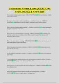 Wellcoaches Written Exam QUESTIONS  AND CORRECT ANSWERS