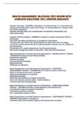 HEALTH MANAGEMENT &lpar;HLST2030&rpar; TEST REVIEW WITH COMPLETE SOLUTIONS 100&percnt; VERIFIED 2026-2027&excl;&excl;