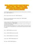 EXCEL CRASH COURSE EXAM FROM WALL  STREET PREP - WALL STREET PREP  QUESTIONS AND CORRECT ANSWERS  LATEST UPDATED 2026&sol;2027 