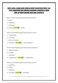 WSET LEVEL 1 EXAM 2026&vert; WINE & SPIRIT EDUCATION TRUST &vert;ACTUAL QUESTIONS AND VERIFIED ANSWERS &vert;GRADED A&plus;&vert;PASS FIRST ATTEMPT&vert;BRAND NEW 2026 UPDATE&excl;&excl;&excl;&excl;