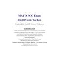 Mayo ECG Exam 2026&sol;2027 &ndash; Questions and Answers Complete Test Bank for ECG Interpretation