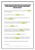 CICERONE CERTIFIED BEER SERVER EXAM&vert;ACTUAL QUESTIONS AND VERIFIED ANSWERS &vert;GRADED A&plus;&vert;PASS FIRST ATTEMPT&vert;BRAND NEW 2026 UPDATE&excl;&excl;&excl;&excl;