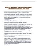 NURS 370 FINAL EXAM QUESTIONS AND CORRECT ANSWERS 100&percnt; VERIFIED 2026-2027&excl;&excl;