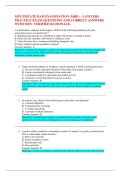MULTISTATE BAR EXAMINATION &lpar;MBE&rpar; &ndash; LAWYERS PRACTICE EXAM QUESTIONS AND CORRECT ANSWERS WITH 100&percnt; VERIFIED RATIONALE&period;