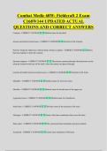 Combat Medic 68W&colon; Fieldcraft 2 Exam  C168W144 UPDATED ACTUAL  QUESTIONS AND CORRECT ANSWERS