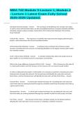 MBA 742 Module 3-Lecture 1&comma; Module 4 - Lecture 1 Latest Exam Fully Solved 2025-2026 Updated&period;