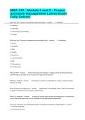 MBA 742 - Module 1 and 2 - Project Schedule Management Latest Exam Fully Solved&period; 