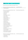 MBA 742 - Quiz 1 And Answers&period;
