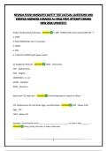NEVADA FOOD HANDLER&rsquo;S SAFETY TEST&vert;ACTUAL QUESTIONS AND VERIFIED ANSWERS &vert;GRADED A&plus;&vert;PASS FIRST ATTEMPT&vert;BRAND NEW 2026 UPDATE&excl;&excl;&excl;&excl;