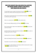 SNHD FOOD HANDLER&rsquo;S FINAL EXAM 2026&vert;ACTUAL QUESTIONS AND VERIFIED ANSWERS &vert;GRADED A&plus;&vert;PASS FIRST ATTEMPT&vert;BRAND NEW 2026 UPDATE&excl;&excl;&excl;&excl;