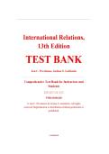 Test Bank &ndash; International Relations&comma; 13th Edition &ndash; Jon C&period; Pevehouse & Joshua S&period; Goldstein &ndash; ISBN 9780136901600 &lpar;Chapters 1&ndash;13 Covered&rpar;
