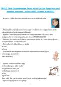 IBCLC Final Comprehensive Exam International Board of Lactation Consultant Examiners 2026&sol;2027 Practice Questions with Verified Answers