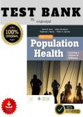 Full Test Bank For Population Health Creating a Culture of Wellness 3rd Edition Nash &vert; All Chapters Fully Covered With Questions nd Correct Answers&period;