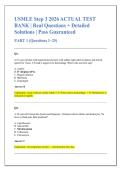 USMLE Step 3 2026 ACTUAL TEST  BANK &vert; Real Questions &plus; Detailed  Solutions &vert; Pass Guaranteed