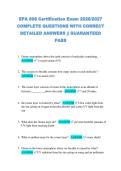 EPA 608 Certification Exam 2026&sol;2027  COMPLETE QUESTIONS WITH CORRECT  DETAILED ANSWERS &vert;&vert; GUARANTEED  PASS 