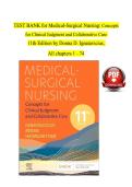 TEST BANK for Medical-Surgical Nursing&colon; Concepts  for Clinical Judgment and Collaborative Care   11th Edition by Donna D&period; Ignatavicius&comma;   All chapters 1 - 74