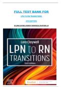 TEST BANK FOR LPN TO RN TRANSITIONS  6TH EDITION 