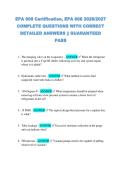 EPA 608 Certification&comma; EPA 608 2026&sol;2027  COMPLETE QUESTIONS WITH CORRECT  DETAILED ANSWERS &vert;&vert; GUARANTEED  PASS 