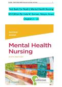 Test Bank For Neeb's Mental Health Nursing  6th Edition By Linda M&period; Gorman&comma; Robynn Anwar  Chapters 1 - 22