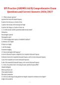 SPI &lpar;ARDMS Sonography Principles & Instrumentation A & B&rpar; Practice Exam Questions and Answers &ndash; 2026&sol;2027 Comprehensive Study Guide