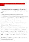 ServSafe Food Protection Manager Exam Review &ndash; Practice Questions and Study Guide with Verified Answers for Certification Prep