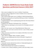 Pediatric ARDMS Review Exam Study Guide Questions and Revised Answers &lpar;2026&ndash;2027&rpar; &ndash; Complete Preparation Material