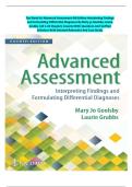 Full Test Bank for Advanced Assessment 4th Edition Interpreting Findings and Formulating Differential Diagnoses By Mary Jo Goolsby&semi; Laurie Grubb &vert; Chapter 1-22 &vert; All Chapters with Answers and Rationales And Case Study&period;