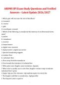 ARDMS SPI Exam Study Questions and Verified Answers &ndash; Latest 2026&sol;2027 Complete Study Guide