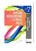 Test bank for Nursing Interventions & Clinical Skills 7th Edition with test questions and answers graded A&plus;
