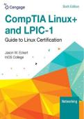Test Bank For CompTIA Linux&plus; and LPIC-1 Guide to Linux Certification - 6th Edition - 2024 All Chapters - 9798214000800