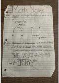 Key features of quadratics from a graph 