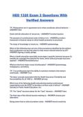 HED 1320 Exam 2 Questions With Verified Answers