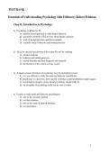 Test Bank-Essentials of Understanding Psychology 14th Edition By Robert Feldman-100&percnt; verified REVISED EDITION 2024&sol;2025-