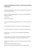 Customs Certified Specialist Exam 2025 &ndash; Comprehensive Study Guide & Exam Review