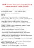 Package deal for ARDMS Exam Study Questions and Verified Answers &ndash; Latest 2026&sol;2027 Complete Study Guide
