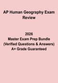 AP Human Geography Exam Review PDF &vert; Complete Study Guide&comma; Notes & Practice Questions